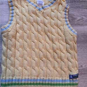 Carter's Yellow Cable Knit Sweater Vest